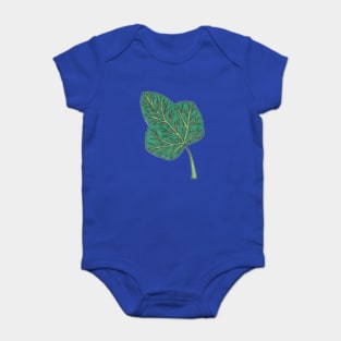 Green ivy leaf Baby Bodysuit